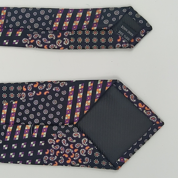 Bruno Marchesi Silk Multi Patterned Tie - Picture 7 of 9